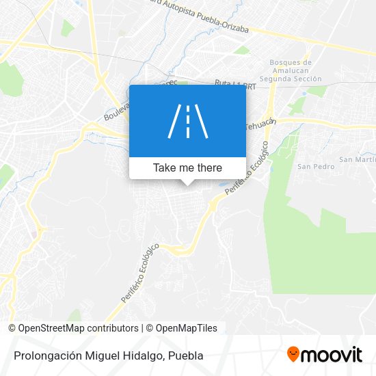 Prolongación Miguel Hidalgo map
