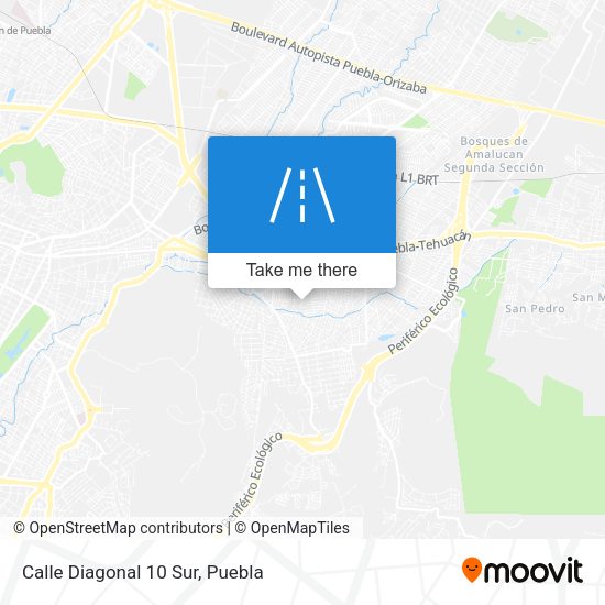 Calle Diagonal 10 Sur map