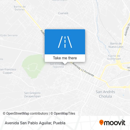 Avenida San Pablo Aguilar map