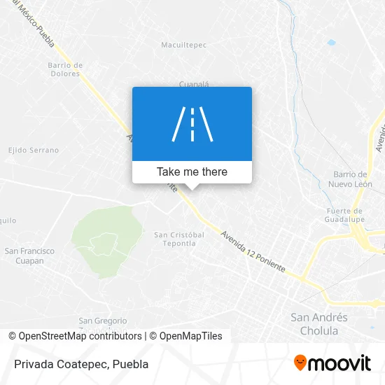 Privada Coatepec map