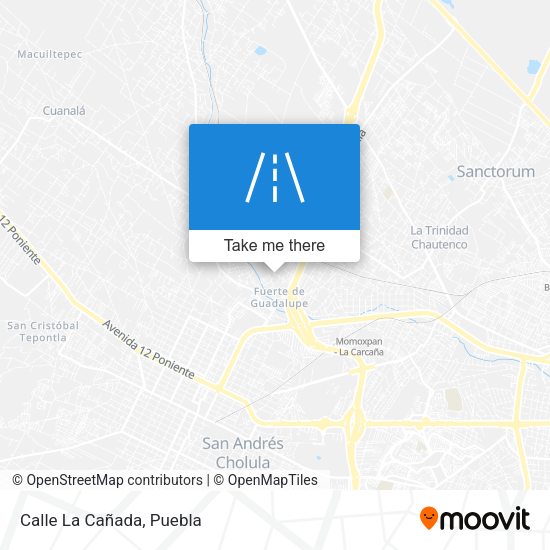 Mapa de Calle La Cañada