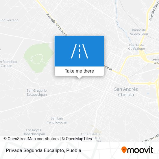 Privada Segunda Eucalipto map