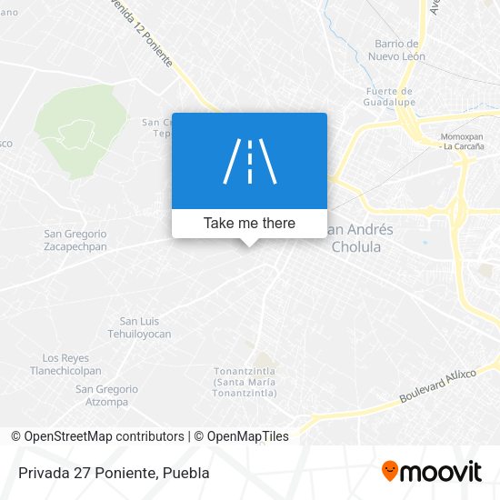 Mapa de Privada 27 Poniente