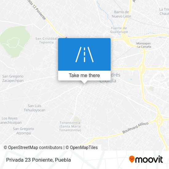 Mapa de Privada 23 Poniente