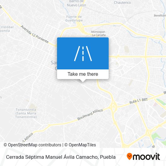 Cerrada Séptima Manuel Ávila Camacho map