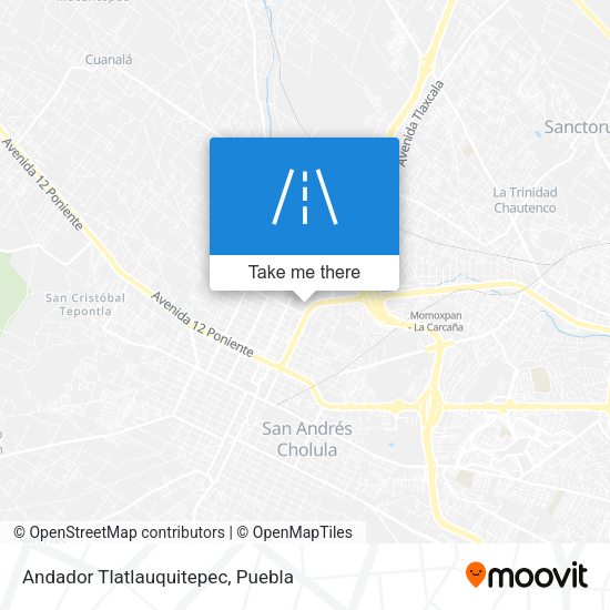 Mapa de Andador Tlatlauquitepec