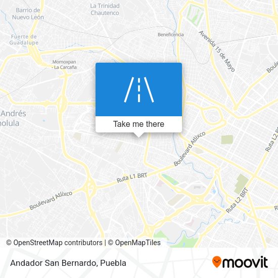Mapa de Andador San Bernardo