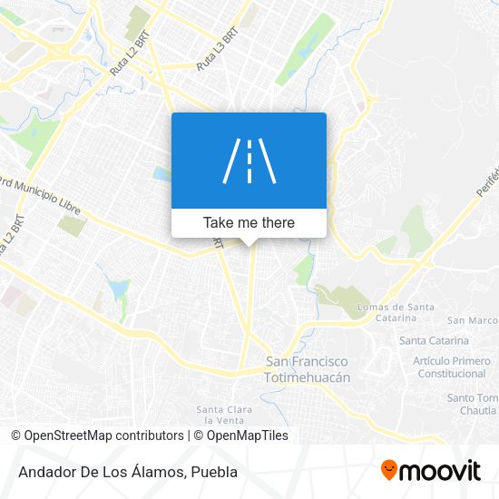 Mapa de Andador De Los Álamos
