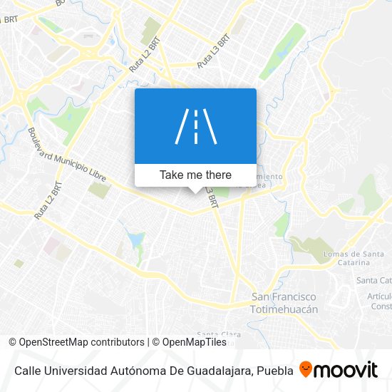Calle Universidad Autónoma De Guadalajara map