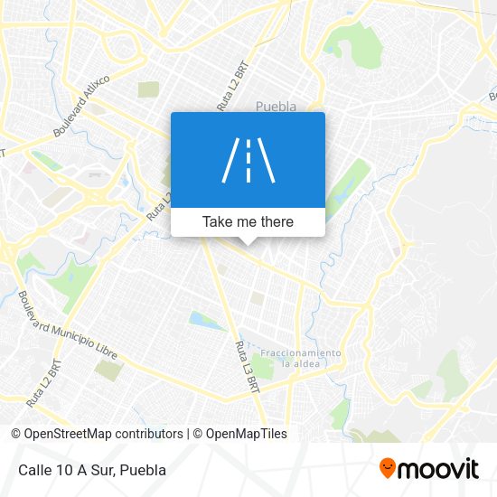 Mapa de Calle 10 A Sur