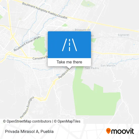 Privada Mirasol A map