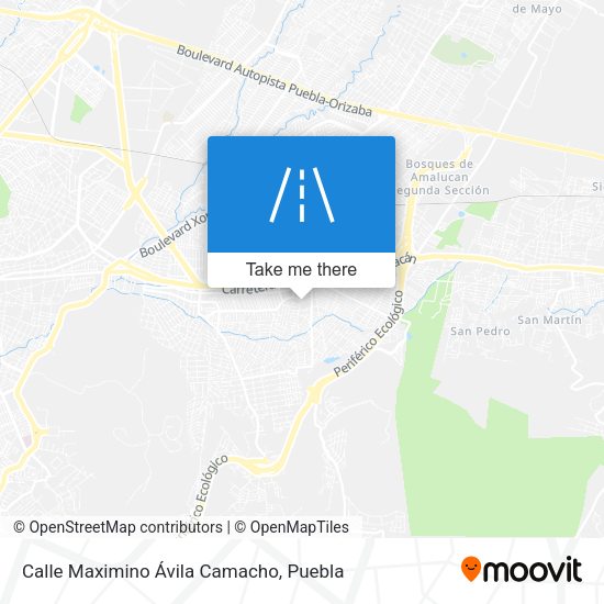 Calle Maximino Ávila Camacho map