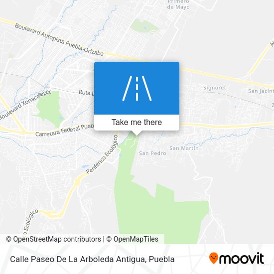 Calle Paseo De La Arboleda Antigua map