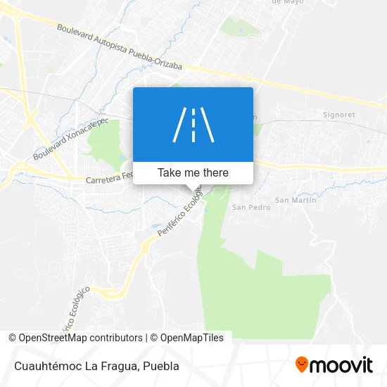 Cuauhtémoc La Fragua map