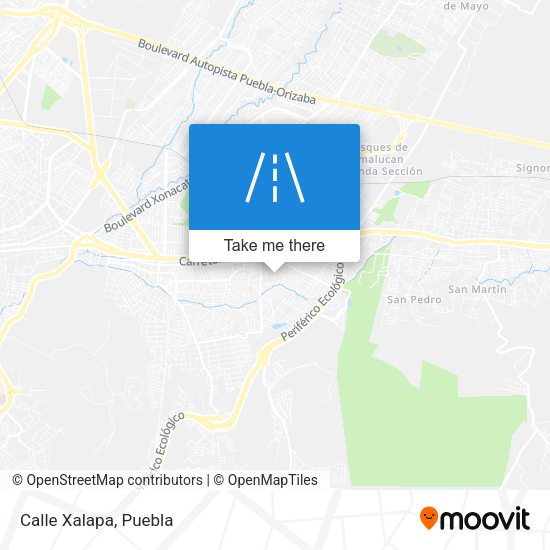 Mapa de Calle Xalapa