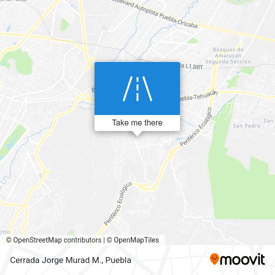 Mapa de Cerrada Jorge Murad M.