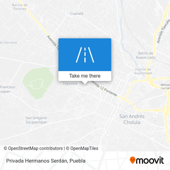 Privada Hermanos Serdán map