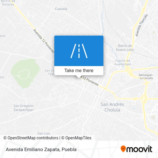 Avenida Emiliano Zapata map