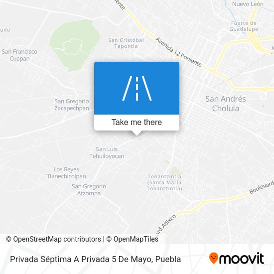 Mapa de Privada Séptima A Privada 5 De Mayo