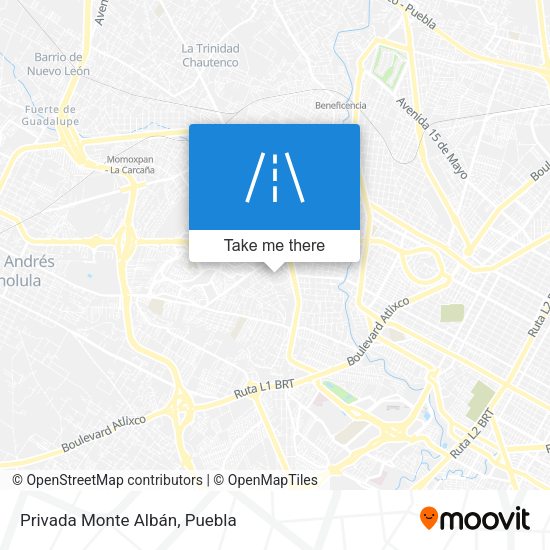 Privada Monte Albán map