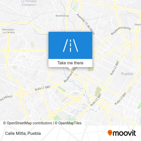 Mapa de Calle Mitla