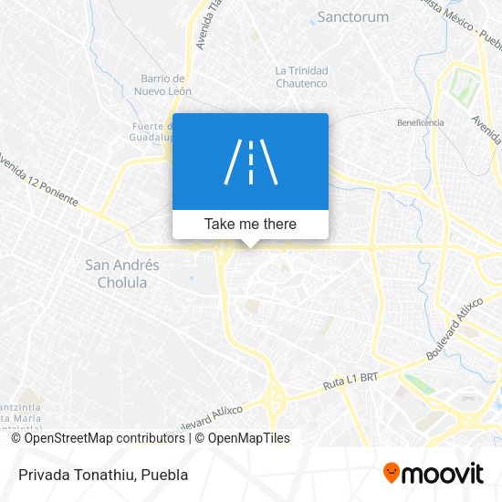 Mapa de Privada Tonathiu
