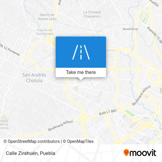 Mapa de Calle Zirahuén