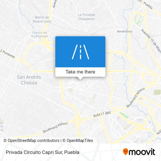 Mapa de Privada Circuito Capri Sur