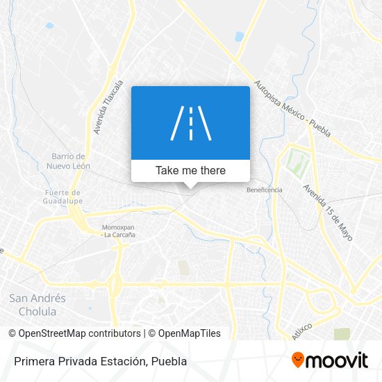 Primera Privada Estación map