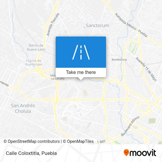 Mapa de Calle Coloxtitla
