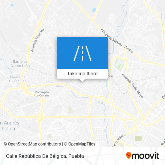 Calle República De Bélgica map
