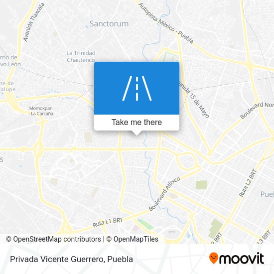 Privada Vicente Guerrero map