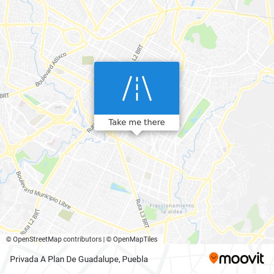 Privada A Plan De Guadalupe map