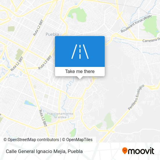 Mapa de Calle General Ignacio Mejía