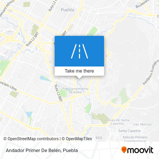 Andador Primer De Belén map