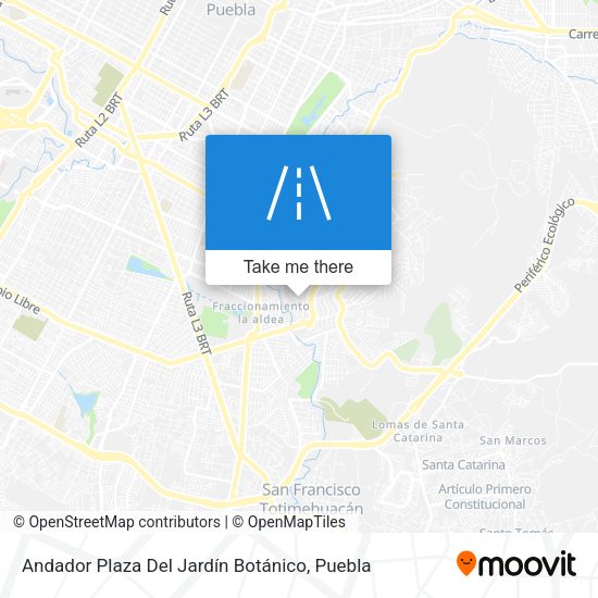 Andador Plaza Del Jardín Botánico map