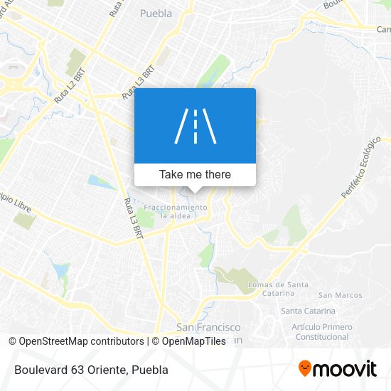 Mapa de Boulevard 63 Oriente