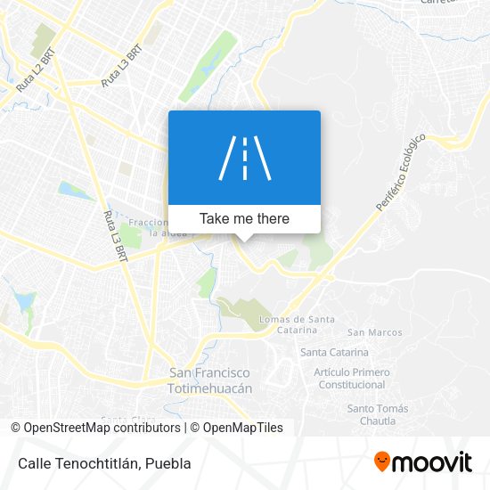Calle Tenochtitlán map