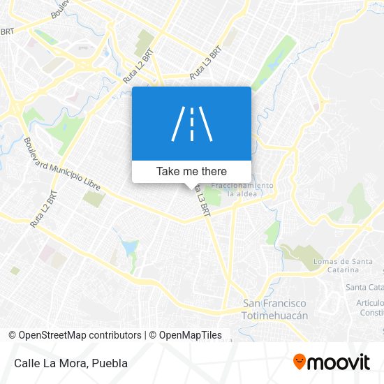 Mapa de Calle La Mora