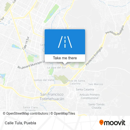 Calle Tula map