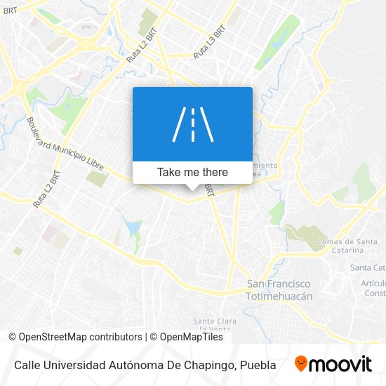 Calle Universidad Autónoma De Chapingo map