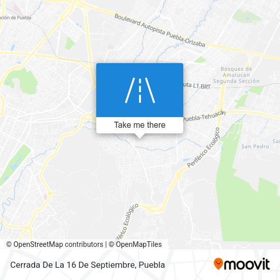 Mapa de Cerrada De La 16 De Septiembre