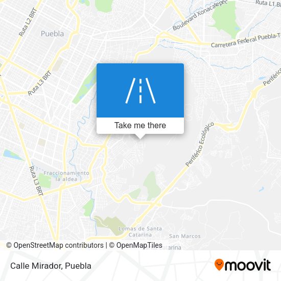 Mapa de Calle Mirador