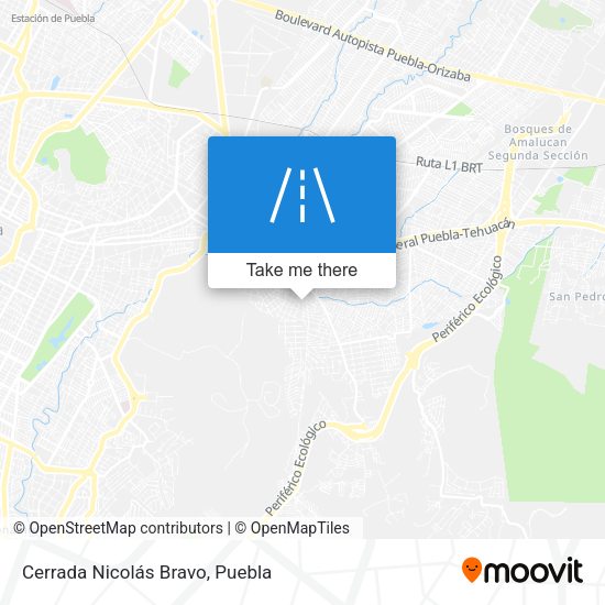 Cerrada Nicolás Bravo map