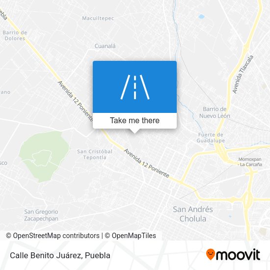 Mapa de Calle Benito Juárez