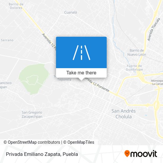 Mapa de Privada Emiliano Zapata