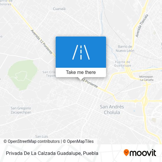 Privada De La Calzada Guadalupe map