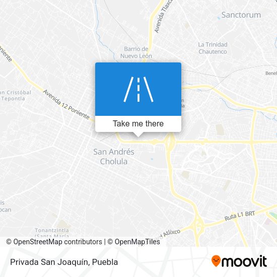 Privada San Joaquín map