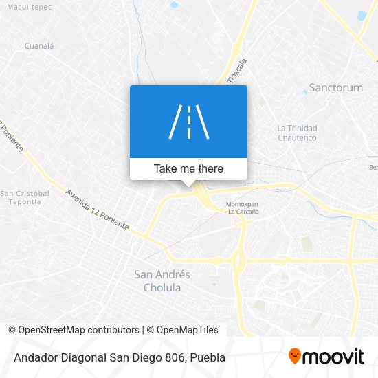 Mapa de Andador Diagonal San Diego 806