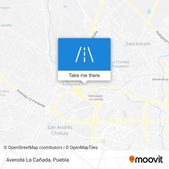 Avenida La Cañada map